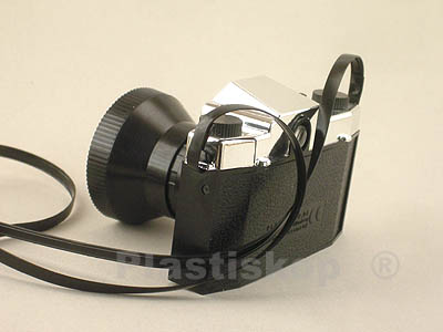 Plastiskop Click-Fotocamera with 10 interior images, case in chorme-black